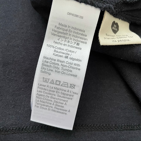 New Madewell Boatneck Tee Shirt Black XS - Picture 6 of 7